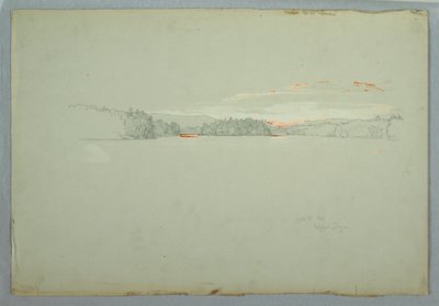 Disegno, Lago Tongue superiore, 1 ottobre 1879 da Frederic Edwin Church