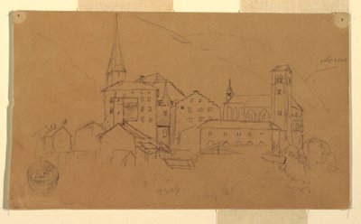 Disegno, Vallese, Svizzera, agosto 1868 da Frederic Edwin Church