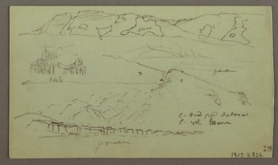 Disegno, Valle, aprile forse 1868 da Frederic Edwin Church