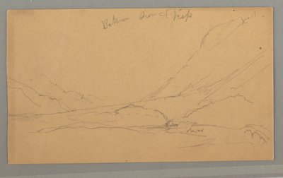 Disegno, Valle di Vallais, forse 1868 da Frederic Edwin Church