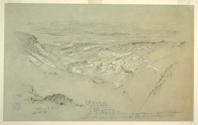 Disegno, Valle di El Arabah, 21 febbraio 1868 da Frederic Edwin Church