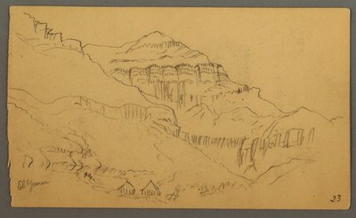 Disegno, Valleyside, febbraio 1869  da Frederic Edwin Church