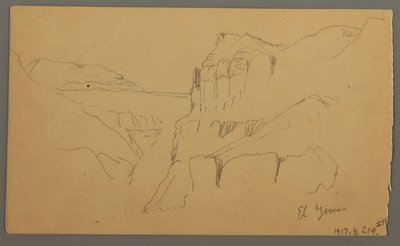Disegno, Valleyside, febbraio 1869  da Frederic Edwin Church