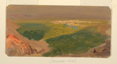 Disegno, Veduta verso Damasco, Siria, 24 aprile-16 maggio 1868 da Frederic Edwin Church
