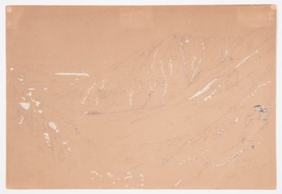 Disegno, Vista verso il Grande Bacino, Monte Katahdin, settembre 1877 da Frederic Edwin Church