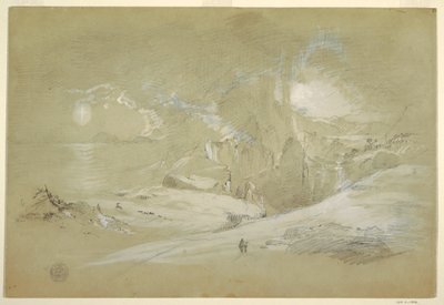 Disegno, Visione della Croce, Paesaggio con fenomeno, settembre 1868 da Frederic Edwin Church