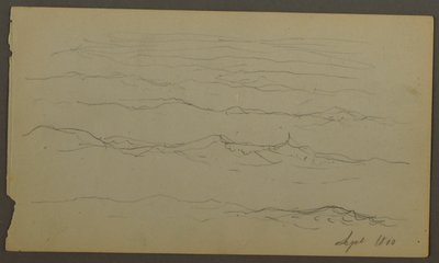 Disegno, Onde, 1860 da Frederic Edwin Church