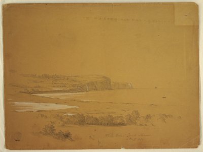Disegno, Baia delle balene, Isola di Grand Manan, Canada, settembre 1851 da Frederic Edwin Church