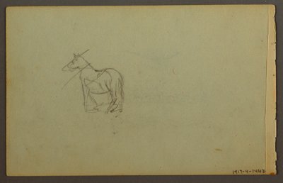 Disegno, Immersione boschiva al tramonto, forse 1844 da Frederic Edwin Church