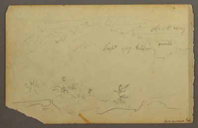Disegno, Paesaggio boschivo, 1844 da Frederic Edwin Church