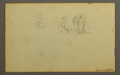 Disegno, Paesaggio boschivo, forse 1845 da Frederic Edwin Church