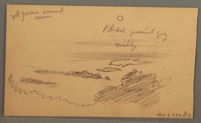 Disegno, Valle boscosa, ottobre 1873 da Frederic Edwin Church