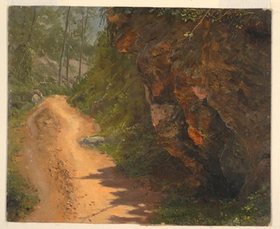 Disegno, Sentiero del bosco, Giamaica, giugno 1865 da Frederic Edwin Church