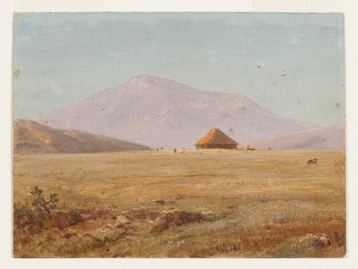 Ecuador , altopiano di montagna con capanna da Frederic Edwin Church