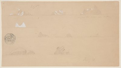 Ghiacciai galleggianti da Frederic Edwin Church