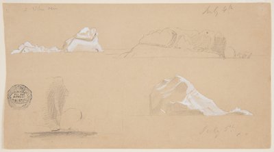Iceberg galleggianti da Frederic Edwin Church