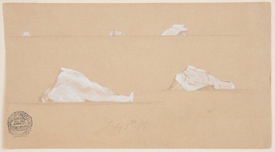 Ghiacciai galleggianti da Frederic Edwin Church
