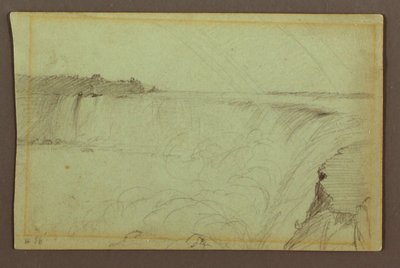 Cascate a ferro di cavallo con doppio arcobaleno, fiume Niagara, Canada da Frederic Edwin Church