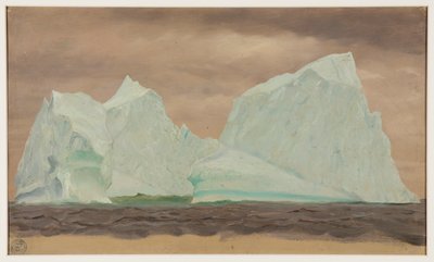 Iceberg sotto cieli nuvolosi da Frederic Edwin Church