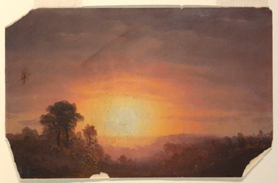Paesaggio con tramonto da Frederic Edwin Church