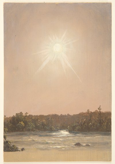 Sole del tardo pomeriggio su un ruscello da Frederic Edwin Church