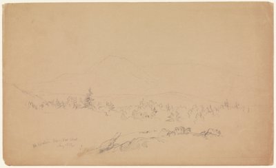 "Mount Katahdin from the West" [Guardando a ovest verso il monte Katahdin]. da Frederic Edwin Church
