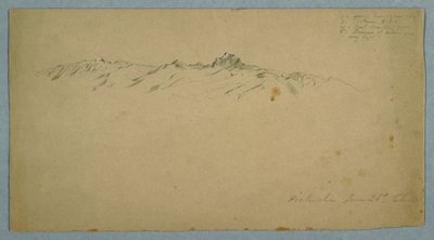 Monte Pichincha da Chillo, Ecuador da Frederic Edwin Church