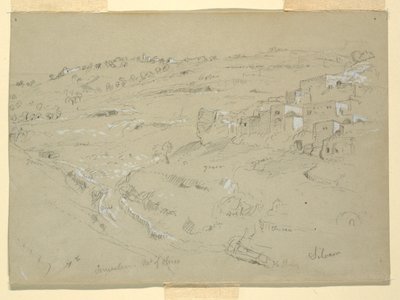 Monte degli Ulivi, Betania, Siloam e Gerusalemme, Palestina [Betania e Silwan, Gerusalemme Est, e Gerusalemme, Israele] da Frederic Edwin Church