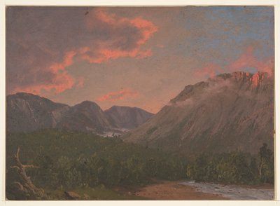 Paesaggio montano al tramonto da Frederic Edwin Church