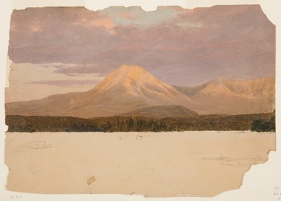 Monte Katahdin dal Lago Katahdin da Frederic Edwin Church