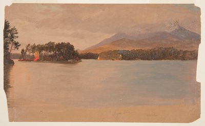Monte Katahdin dal Togue Pond da Frederic Edwin Church