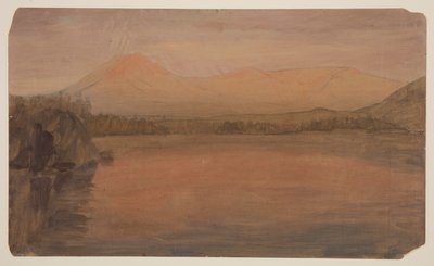 Monti Katahdin e Turner dal lago Katahdin da Frederic Edwin Church