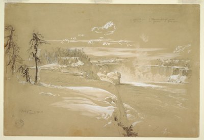 Cascate del Niagara in inverno da Frederic Edwin Church