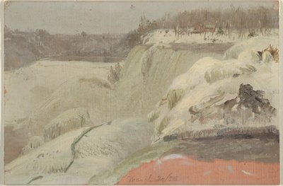Cascate del Niagara nella neve, viste da Goat Island da Frederic Edwin Church