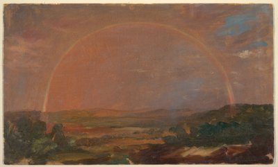 Arcobaleno su un Paesaggio Collinare da Frederic Edwin Church