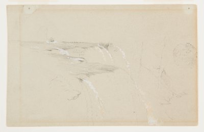 Orlo delle cascate americane, fiume Niagara da Frederic Edwin Church