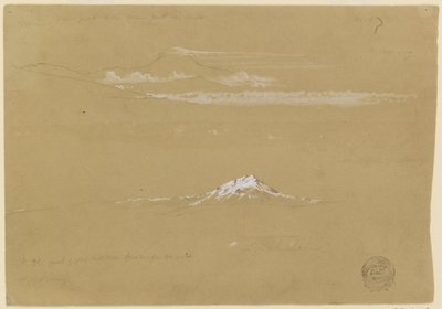 Sincholagua, mattina, dal Tempio del Sole, Quito da Frederic Edwin Church