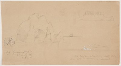 Schizzi di iceberg, al largo di Greenspond, Terranova da Frederic Edwin Church
