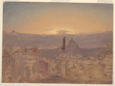 Basilica di San Pietro dal Pincio, Roma da Frederic Edwin Church