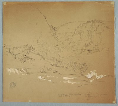 Ruscello che Conduce al Bordo delle Cascate Vicino a Hacienda Chillo, Ecuador da Frederic Edwin Church
