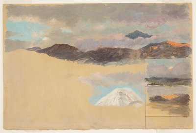 Studi del Monte Chimborazo, Ecuador da Frederic Edwin Church
