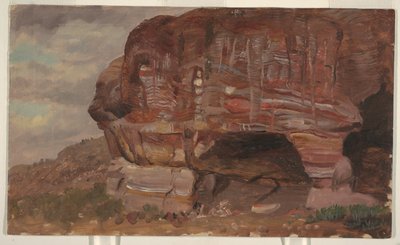 Studio di una roccia zoomorfa, Petra da Frederic Edwin Church