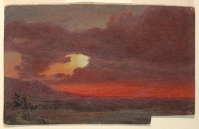 Tramonto, Hudson, New York da Frederic Edwin Church