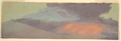 Studio di nuvole al tramonto da Frederic Edwin Church
