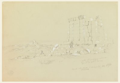 Tempio con Semua [oggi as-Samu] in Lontananza da Frederic Edwin Church