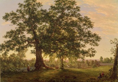 La Quercia della Carta a Hartford, c.1846 da Frederic Edwin Church