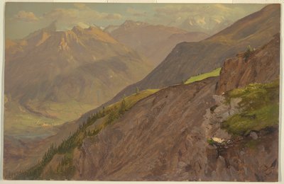 Il Goell e Watzmann, vicino a Berchtesgeden da Frederic Edwin Church