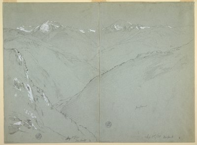 Paesaggio della valle con cime innevate, Alpi Bernesi, Svizzera, Parte 1 da Frederic Edwin Church