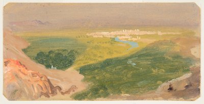 Vista verso Damasco, Siria da Frederic Edwin Church