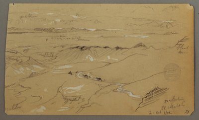 Vista attraverso Wady el-Arabah da Frederic Edwin Church